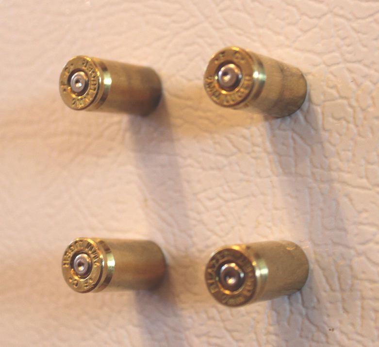 9MM Bullet Push Pins (Pack of 8) - Brass: Authentic